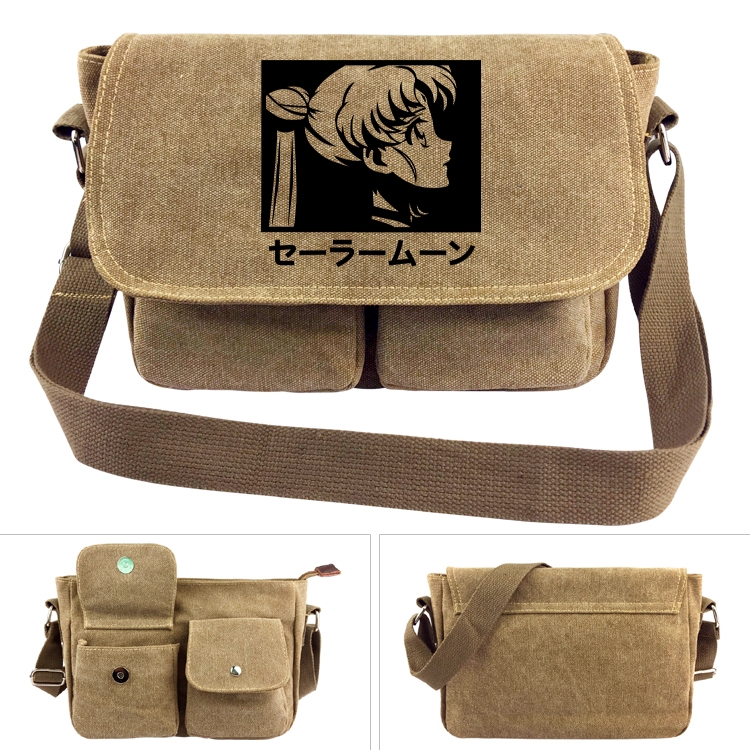 sailormoon Anime peripheral canvas shoulder bag shoulder bag 7x28x20cm
