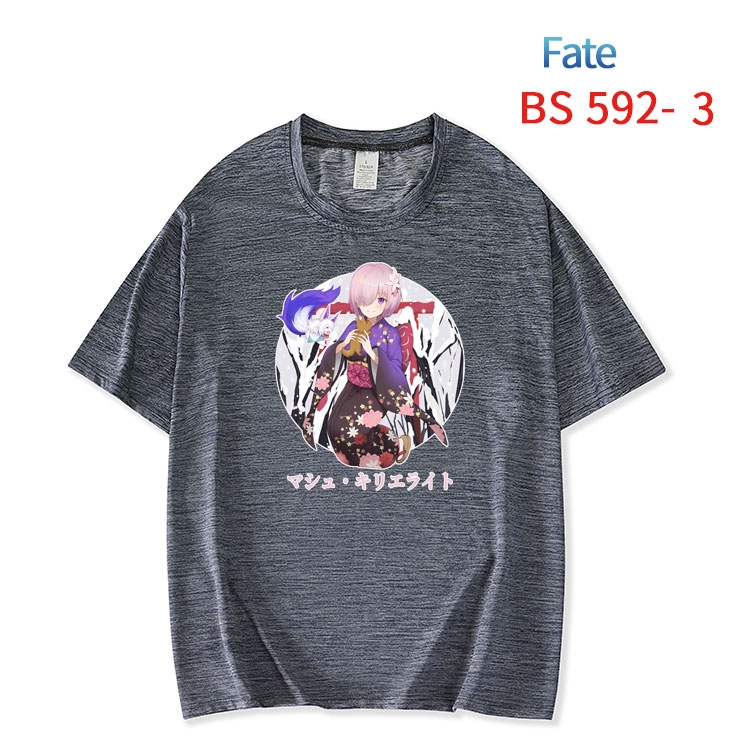 Fate stay night New ice silk cotton loose and comfortable T-shirt from XS to 5XL  BS-592-3