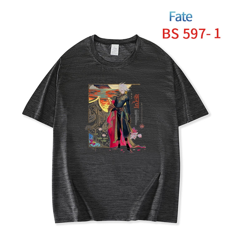 Fate stay night New ice silk cotton loose and comfortable T-shirt from XS to 5XL BS-597-1