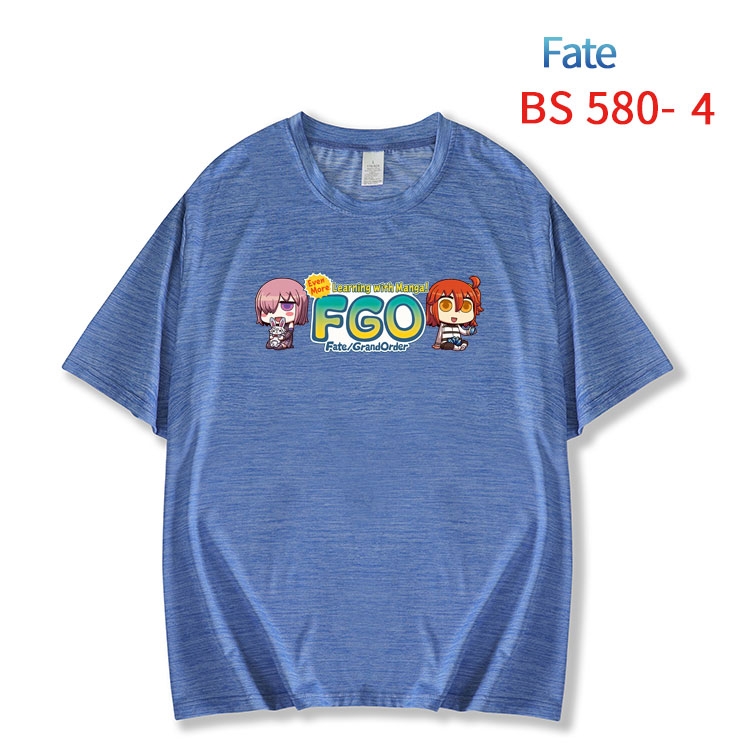 Fate stay night New ice silk cotton loose and comfortable T-shirt from XS to 5XL  BS-580-4