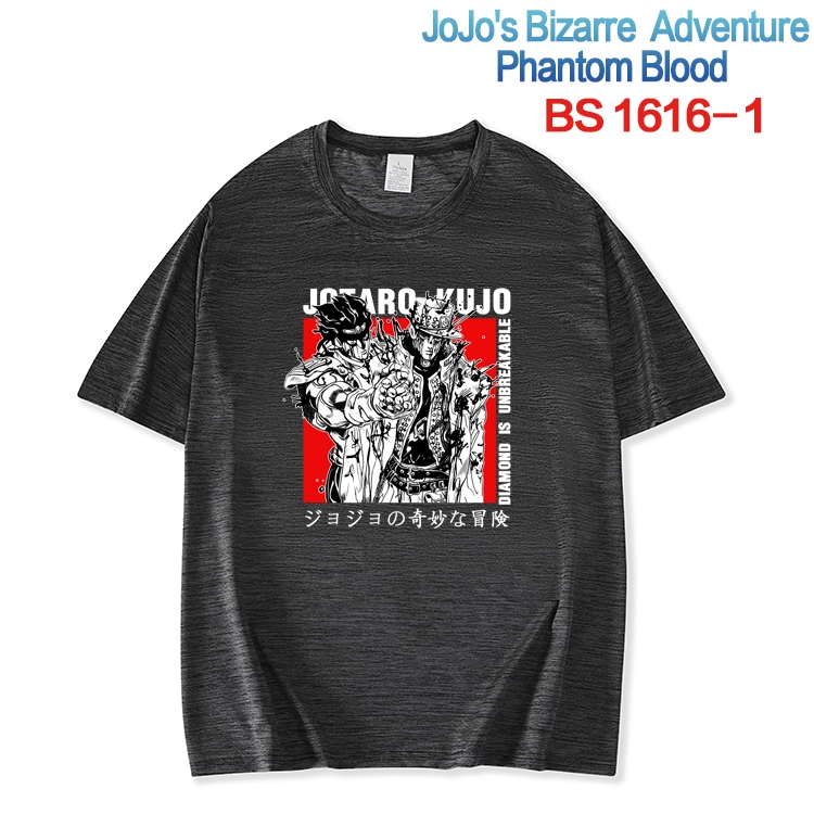 JoJos Bizarre Adventure New ice silk cotton loose and comfortable T-shirt from XS to 5XL  BS-1616-1