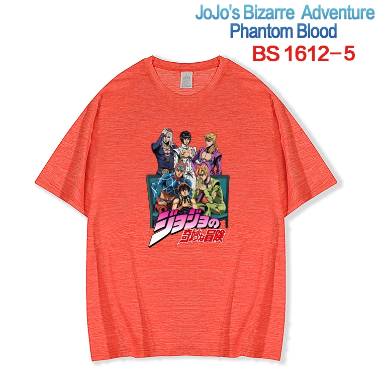 JoJos Bizarre Adventure New ice silk cotton loose and comfortable T-shirt from XS to 5XL  BS-1612-5