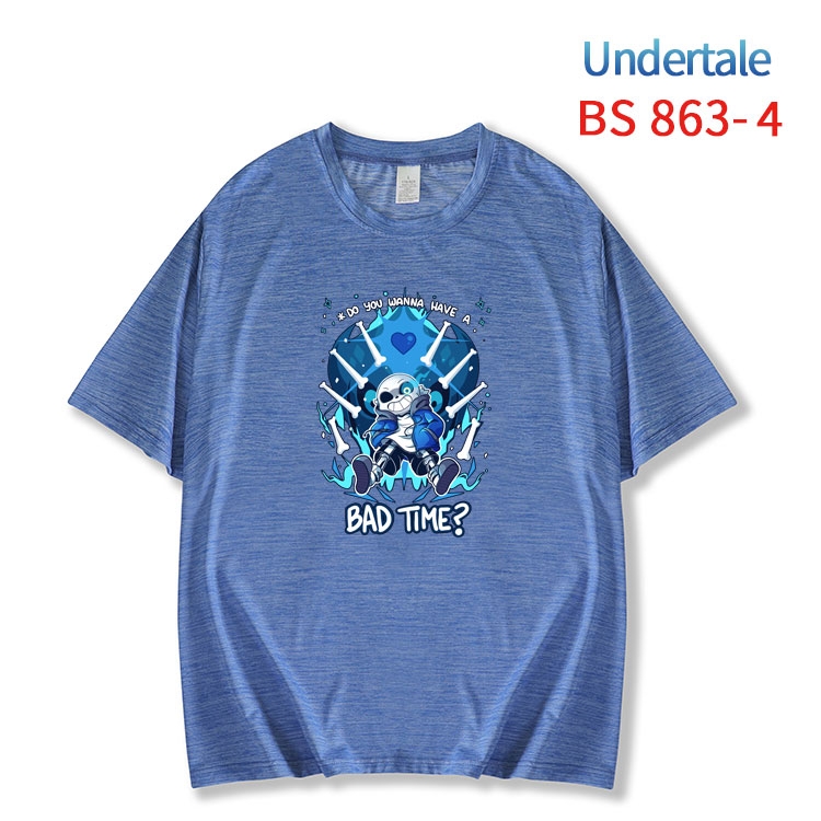 Undertale New ice silk cotton loose and comfortable T-shirt from XS to 5XL  BS-863-4