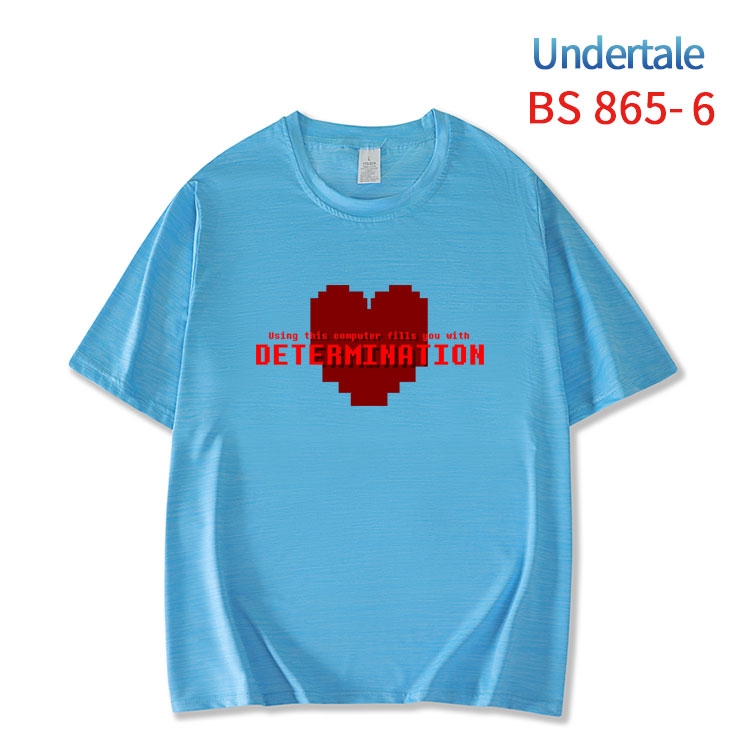 Undertale New ice silk cotton loose and comfortable T-shirt from XS to 5XL  BS-865-6
