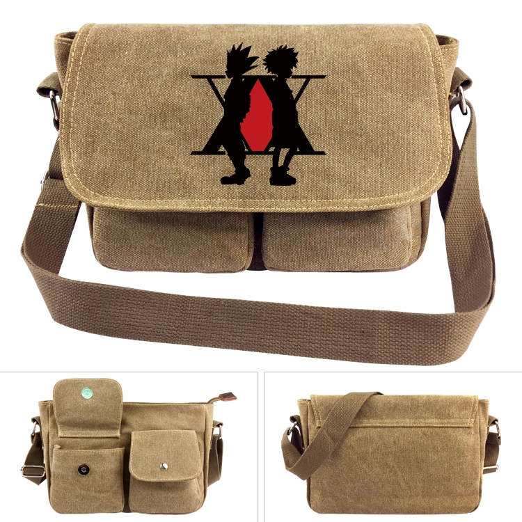 HunterXHunter  Anime peripheral canvas shoulder bag shoulder bag 7x28x20cm