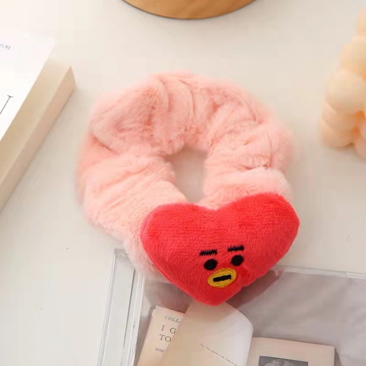 BTS Star peripheral cartoon doll plush hair ring headwear