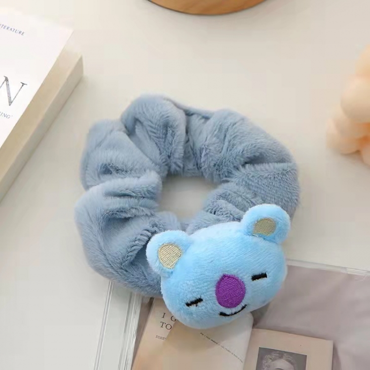 BTS Star peripheral cartoon doll plush hair ring headwear