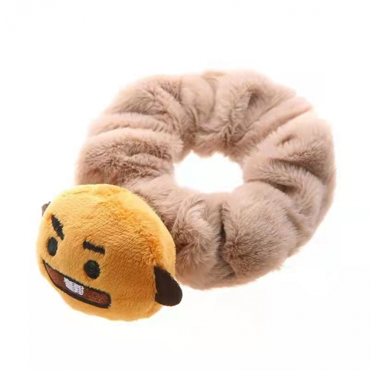 BTS Star peripheral cartoon doll plush hair ring headwear