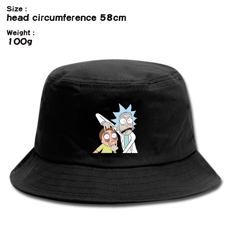 Rick and Morty Anime canvas fisherman hat sun hat 58cm