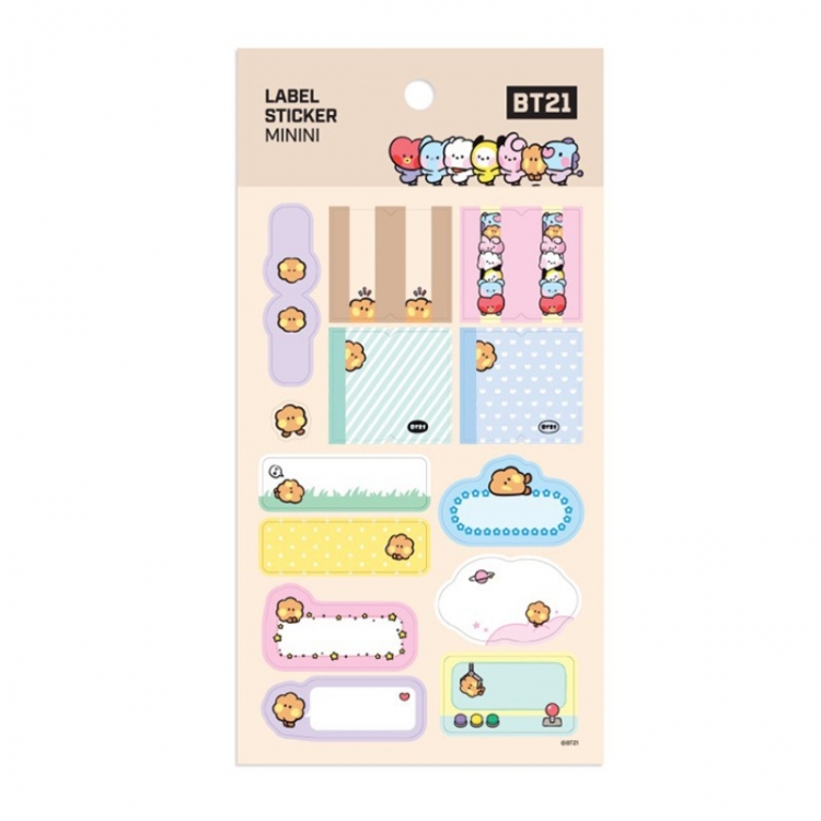 BTS MINI series stickers notebook hand account water cup stickers  price for 10 pcs