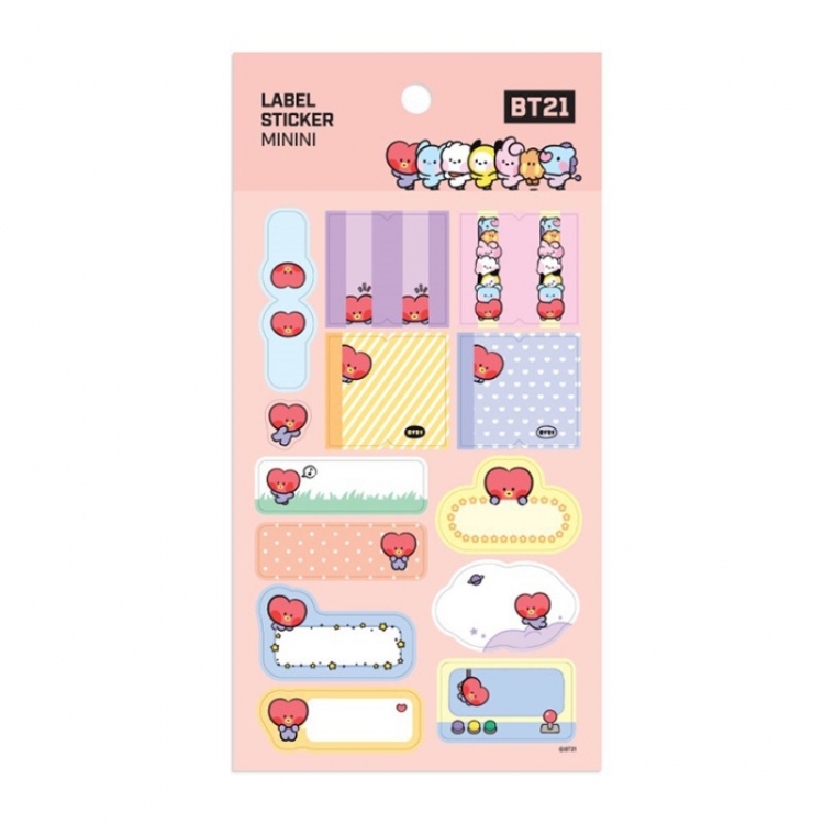  BTS MINI series stickers notebook hand account water cup stickers  price for 10 pcs  