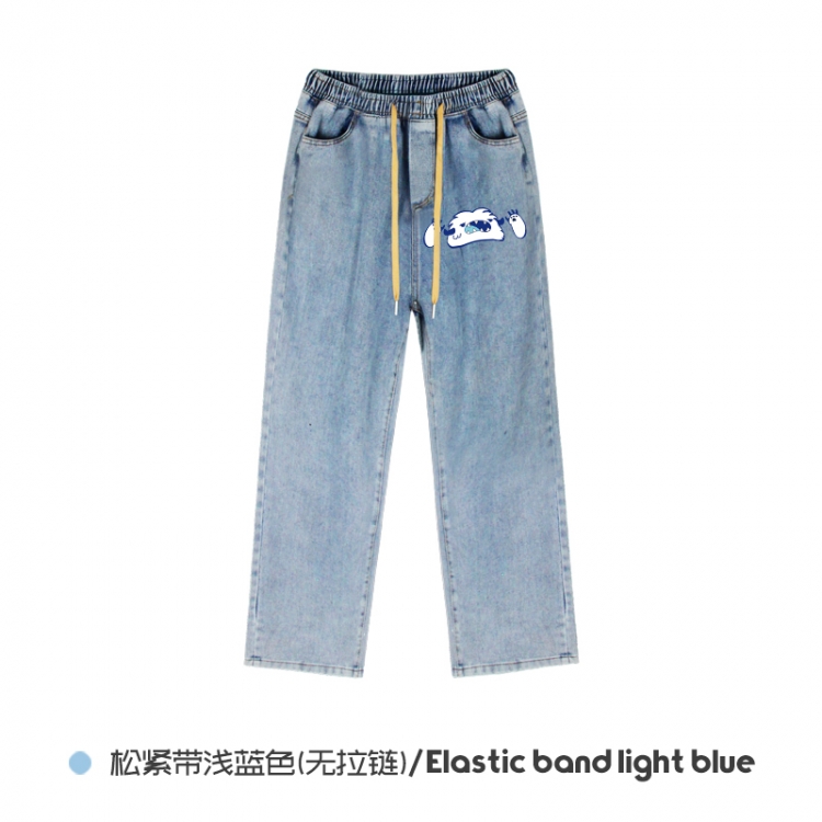 SK∞ Elasticated No-Zip Denim Trousers from M to 3XL  NZCK02-4