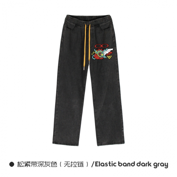 SK∞ Elasticated No-Zip Denim Trousers from M to 3XL  NZCK01-8