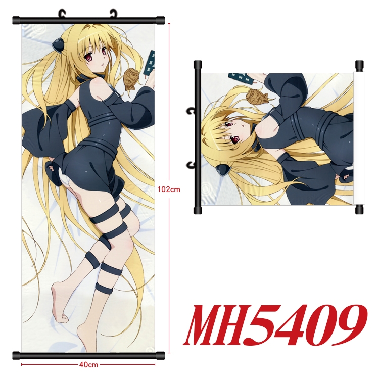 Tolove Anime black Plastic rod Cloth painting Wall Scroll 40X102CM  MH5409