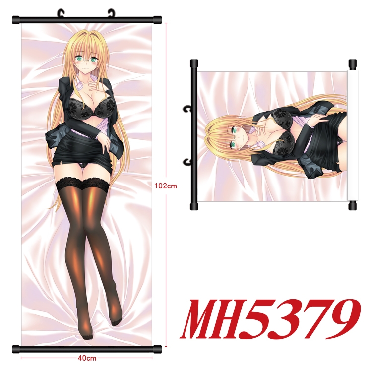 Tolove Anime black Plastic rod Cloth painting Wall Scroll 40X102CM  MH5379