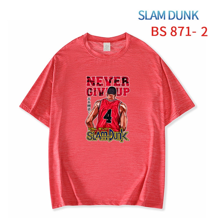 Slam Dunk New ice silk cotton loose and comfortable T-shirt from XS to 5XL BS-871-2