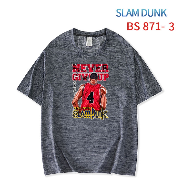 Slam Dunk New ice silk cotton loose and comfortable T-shirt from XS to 5XL BS-871-3