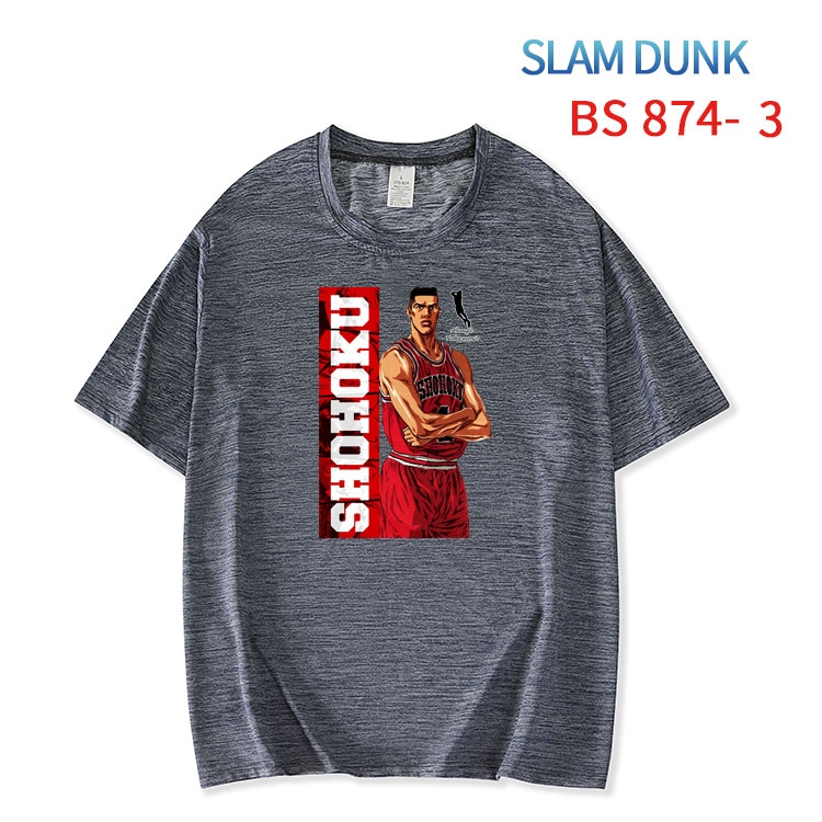 Slam Dunk New ice silk cotton loose and comfortable T-shirt from XS to 5XL BS-874-3