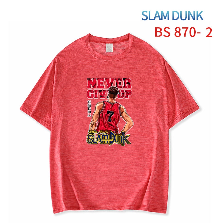 Slam Dunk New ice silk cotton loose and comfortable T-shirt from XS to 5XL BS-870-2