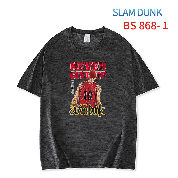 Slam Dunk New ice silk cotton loose and comfortable T-shirt from XS to 5XL BS-868-1