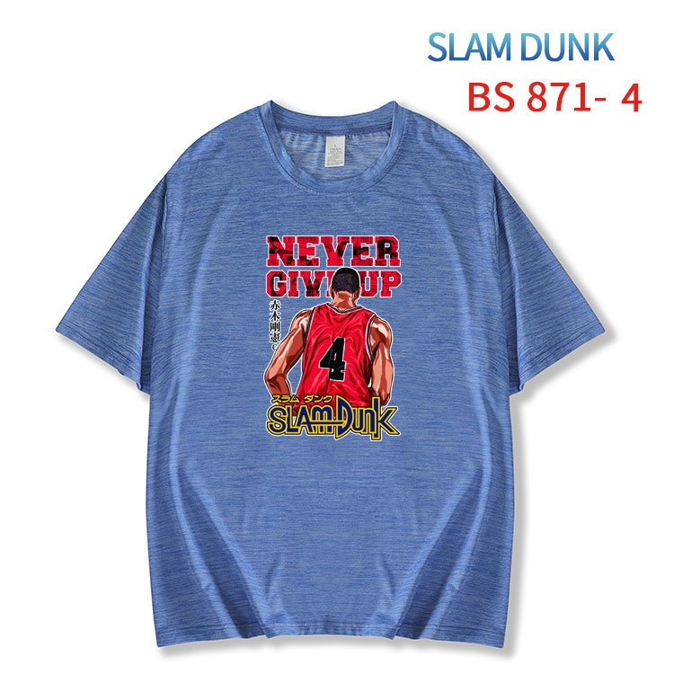 Slam Dunk New ice silk cotton loose and comfortable T-shirt from XS to 5XL BS-871-4