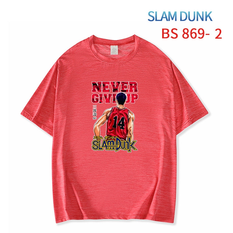 Slam Dunk New ice silk cotton loose and comfortable T-shirt from XS to 5XL BS-869-2