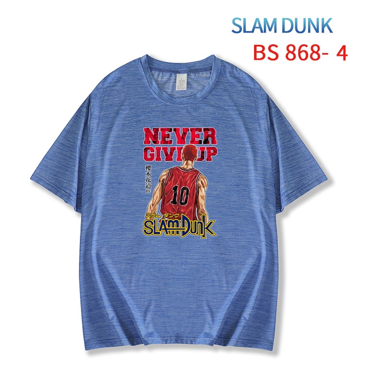 Slam Dunk New ice silk cotton loose and comfortable T-shirt from XS to 5XL BS-868-4
