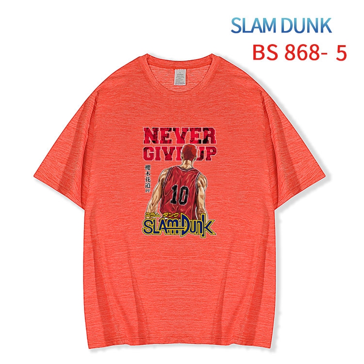 Slam Dunk New ice silk cotton loose and comfortable T-shirt from XS to 5XL BS-868-5