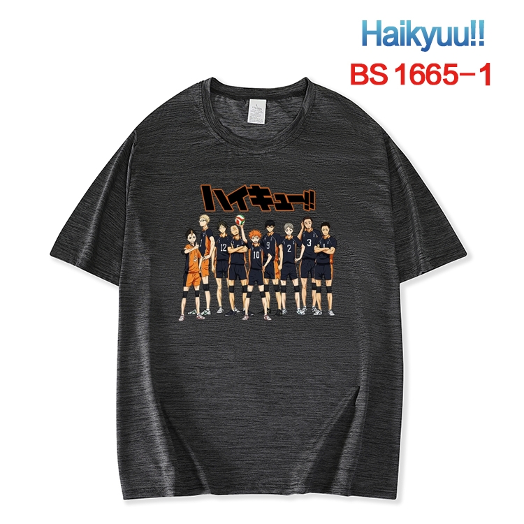 Haikyuu!! New ice silk cotton loose and comfortable T-shirt from XS to 5XL  BS-1665-1