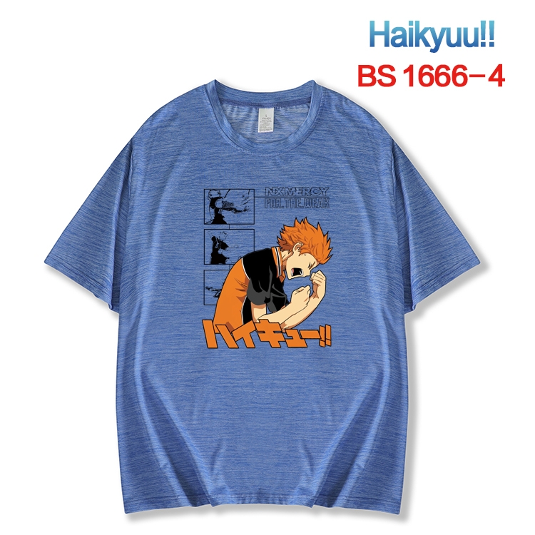 Haikyuu!! New ice silk cotton loose and comfortable T-shirt from XS to 5XL BS-1666-4