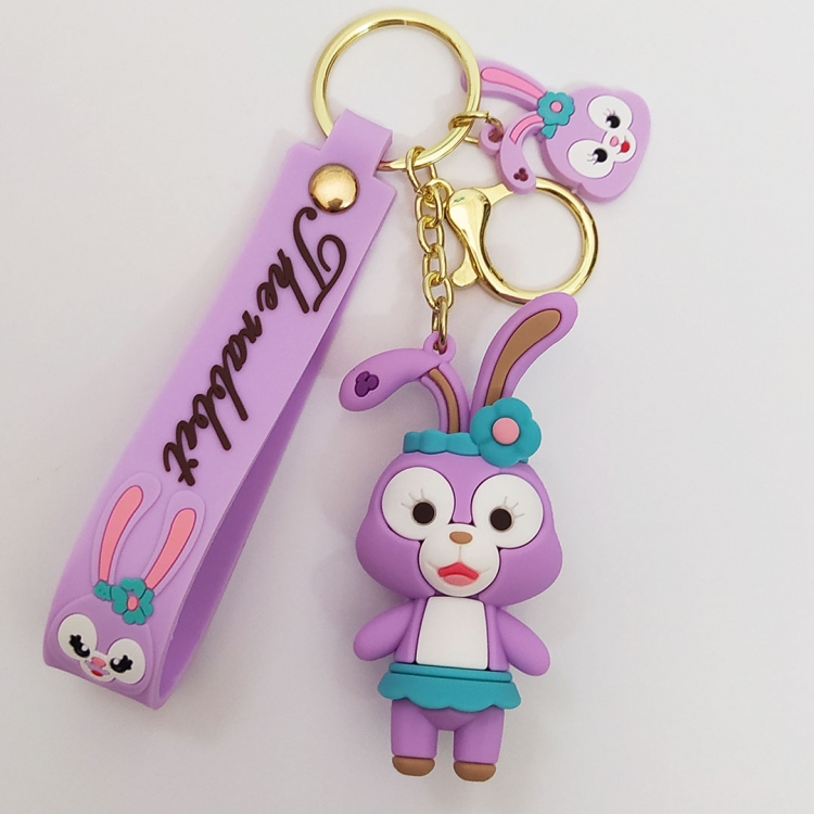 Duffy Rabbit  PVC Cartoon keychain pendant 6cm