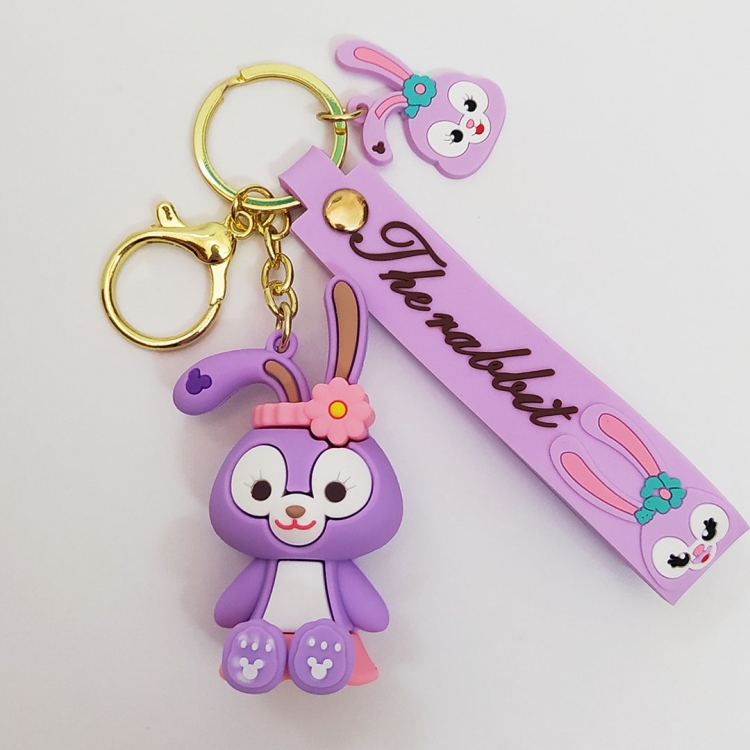Duffy Rabbit PVC  Cartoon keychain pendant 6cm