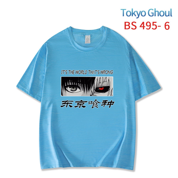 Tokyo Ghoul New ice silk cotton loose and comfortable T-shirt from XS to 5XL  BS-495-6