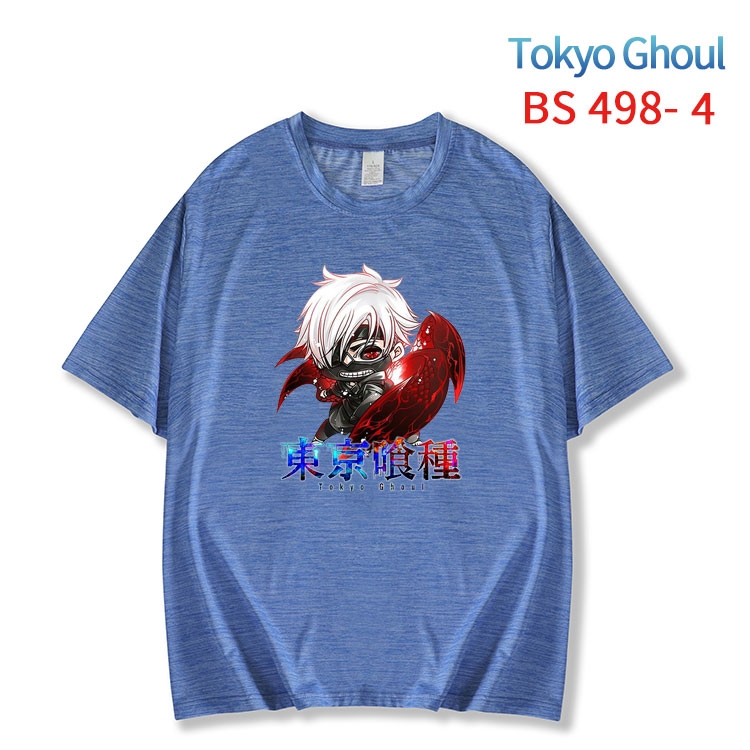 Tokyo Ghoul New ice silk cotton loose and comfortable T-shirt from XS to 5XL BS-498-4