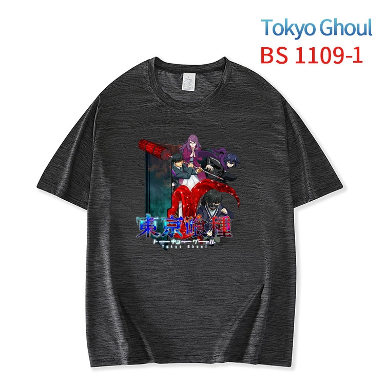 Tokyo Ghoul New ice silk cotton loose and comfortable T-shirt from XS to 5XL   BS-1109-1
