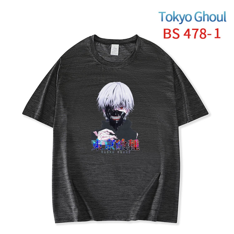 Tokyo Ghoul New ice silk cotton loose and comfortable T-shirt from XS to 5XL  BS-478-1