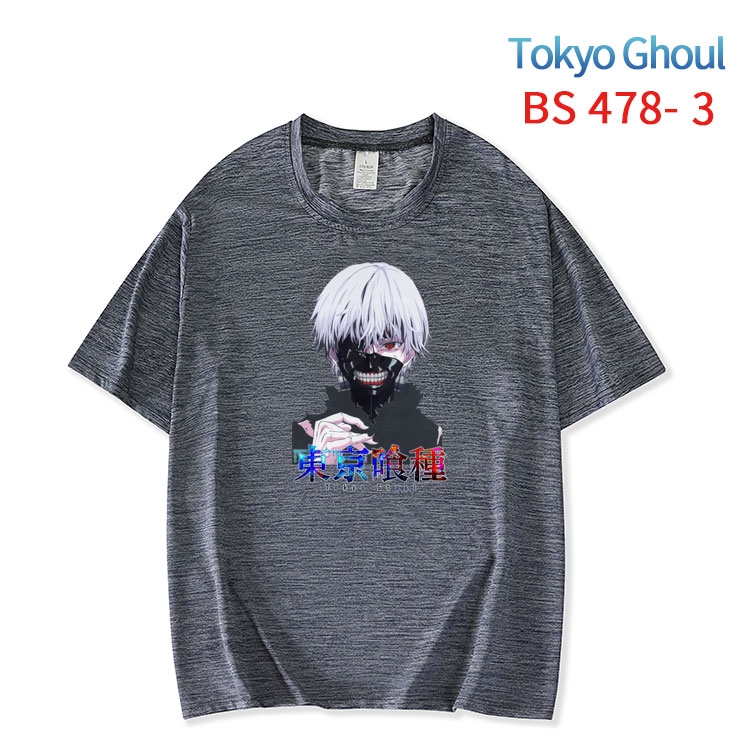 Tokyo Ghoul New ice silk cotton loose and comfortable T-shirt from XS to 5XL BS-478-3