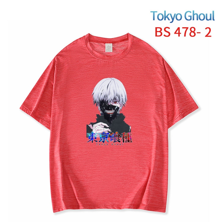 Tokyo Ghoul New ice silk cotton loose and comfortable T-shirt from XS to 5XL BS-478-2