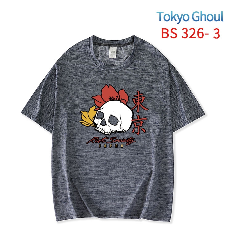 Tokyo Ghoul New ice silk cotton loose and comfortable T-shirt from XS to 5XL   BS-326-3