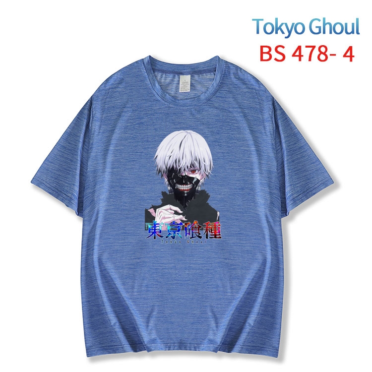 Tokyo Ghoul New ice silk cotton loose and comfortable T-shirt from XS to 5XL BS-478-4