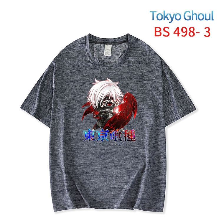 Tokyo Ghoul New ice silk cotton loose and comfortable T-shirt from XS to 5XL BS-498-3