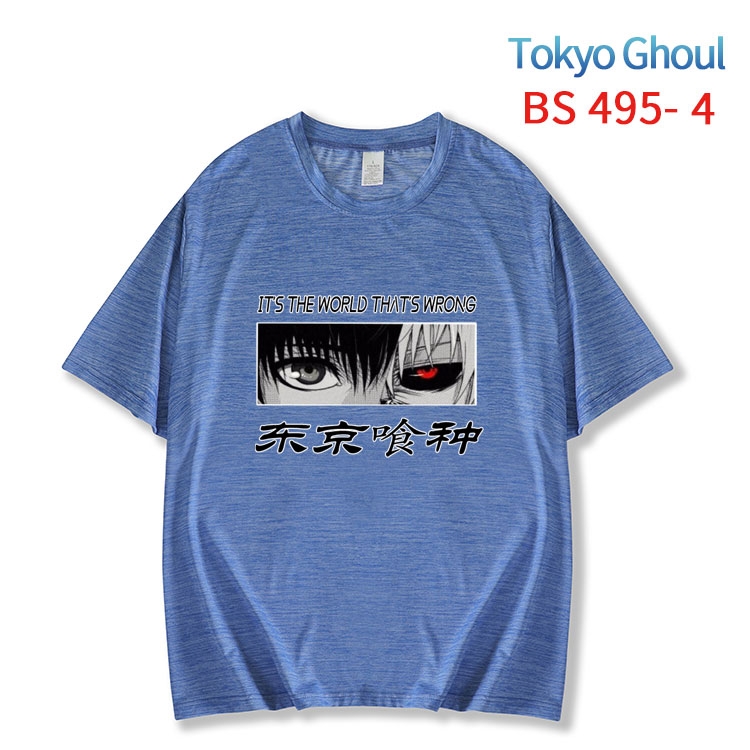 Tokyo Ghoul New ice silk cotton loose and comfortable T-shirt from XS to 5XL  BS-495-4