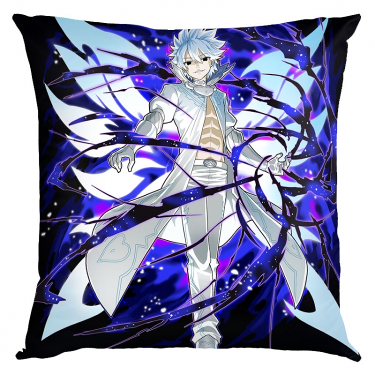 Fairy tail Anime square full-color pillow cushion 45X45CM NO FILLING Y2-32