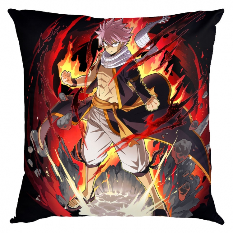 Fairy tail Anime square full-color pillow cushion 45X45CM NO FILLING Y2-36