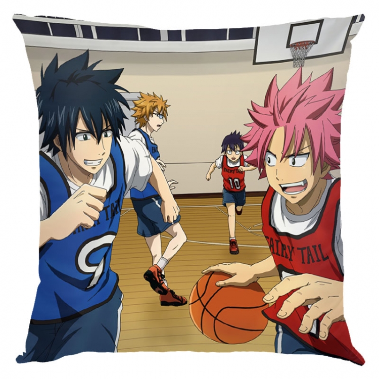 Fairy tail Anime square full-color pillow cushion 45X45CM NO FILLING Y2-49