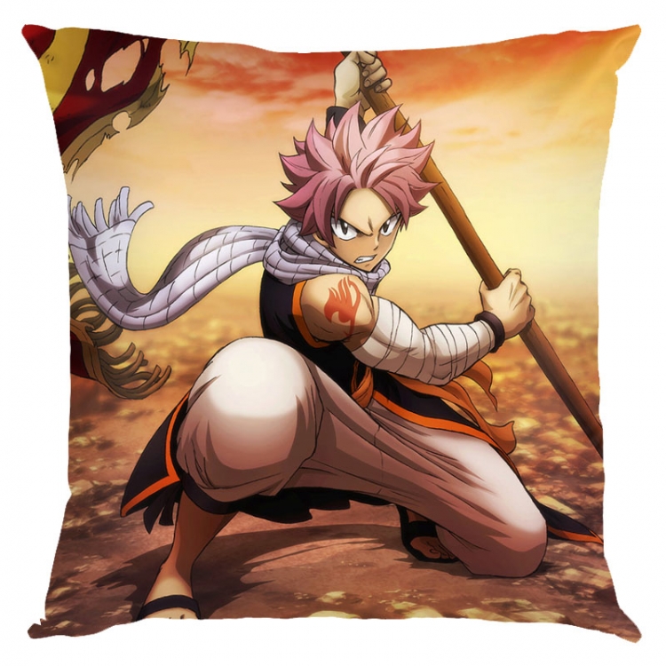 Fairy tail Anime square full-color pillow cushion 45X45CM NO FILLING Y2-20
