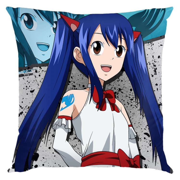 Fairy tail Anime square full-color pillow cushion 45X45CM NO FILLING Y2-9