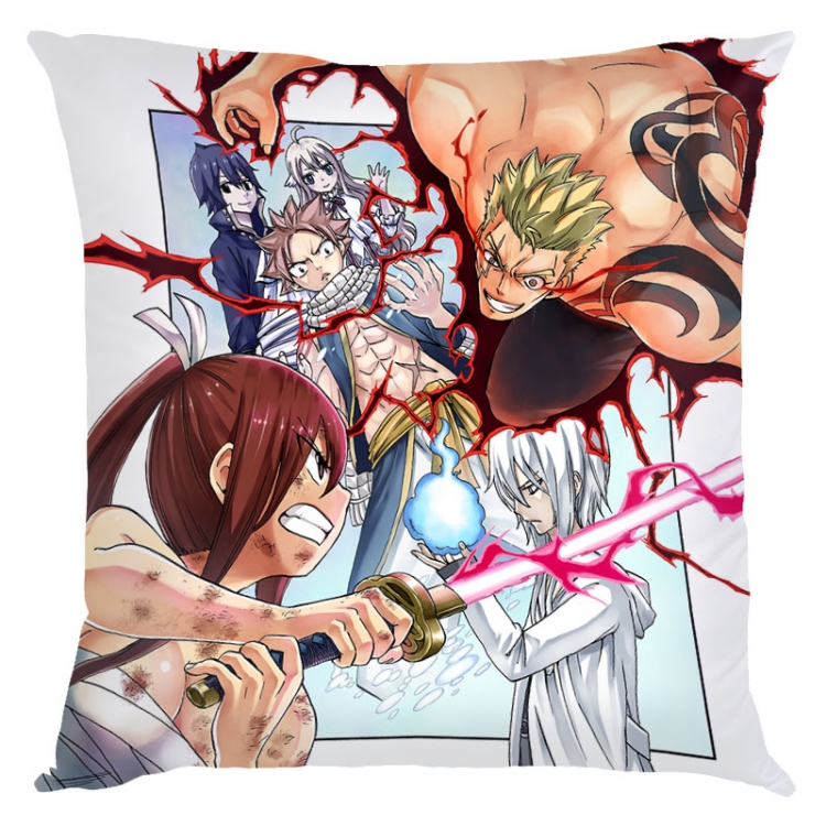 Fairy tail Anime square full-color pillow cushion 45X45CM NO FILLING Y2-27
