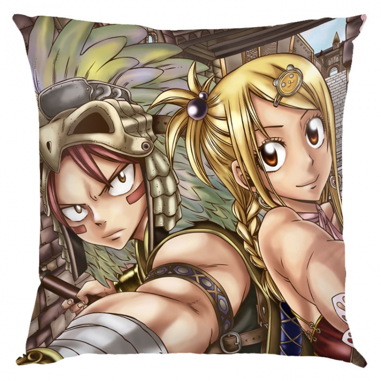 Fairy tail Anime square full-color pillow cushion 45X45CM NO FILLING Y2-64