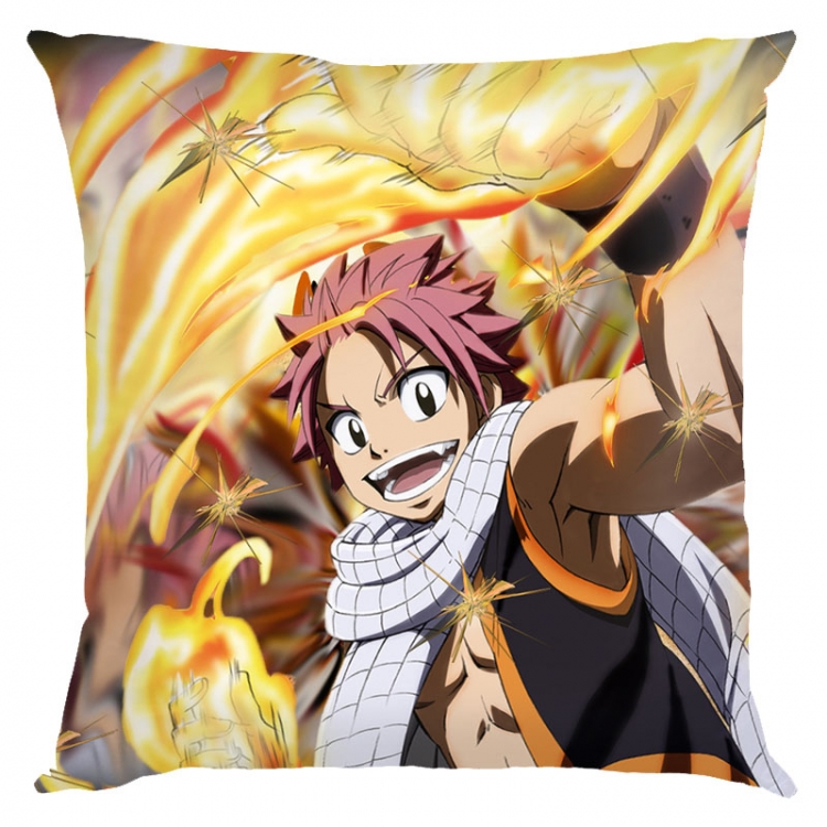 Fairy tail Anime square full-color pillow cushion 45X45CM NO FILLING   Y2-68